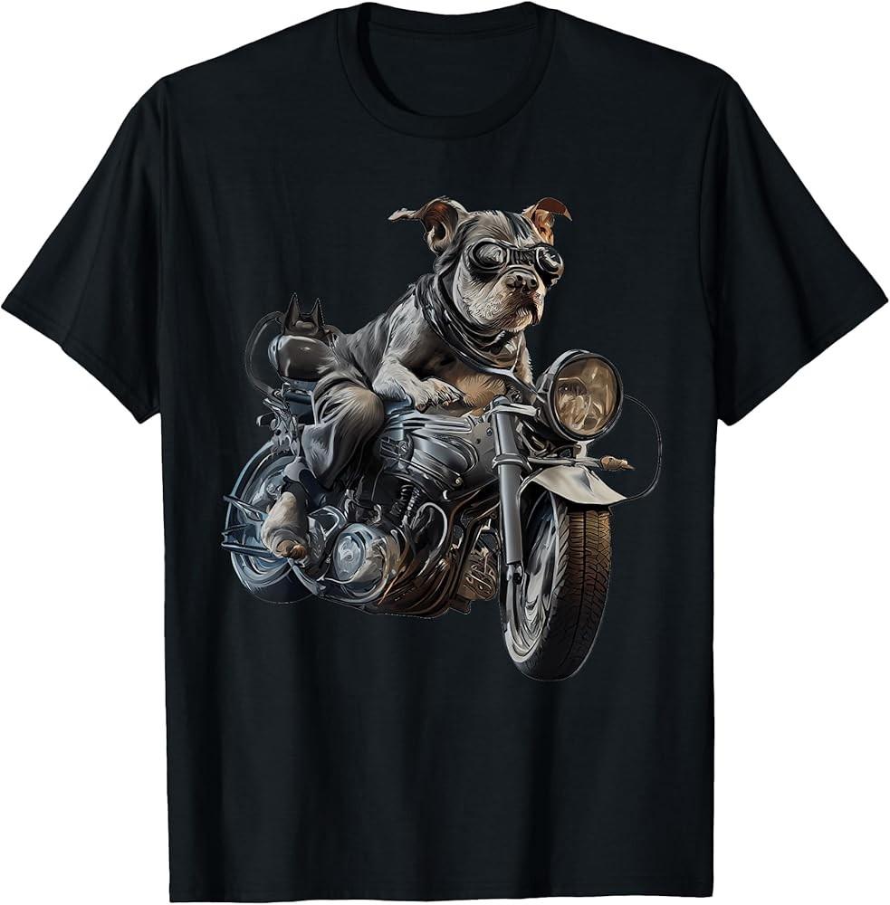 

Dog Biker Motorcycle Funny Graphic Tees Men Women Boys Girls TShirt Unisex T-Shirt XL