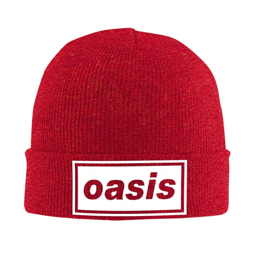 O-Oasis Logo Knitted Hat Women's Men's Beanies Winter Hats Acrylic Hip Hop Caps