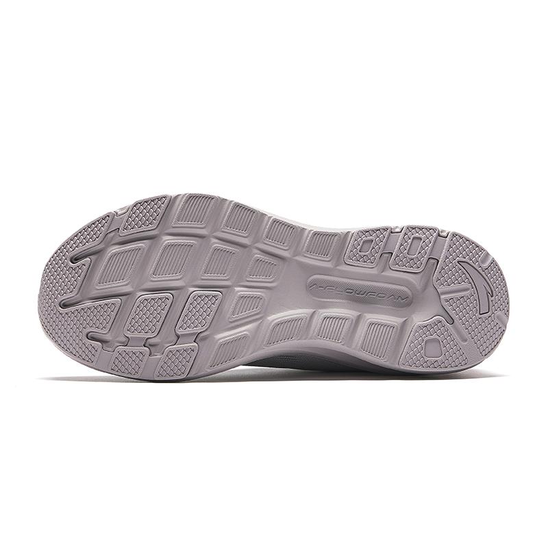 Anta Comfortable Cushioning Non-Slip Durable Low-Top Casual Running Shoes Women sneaker Gray Purple 122435505R-5