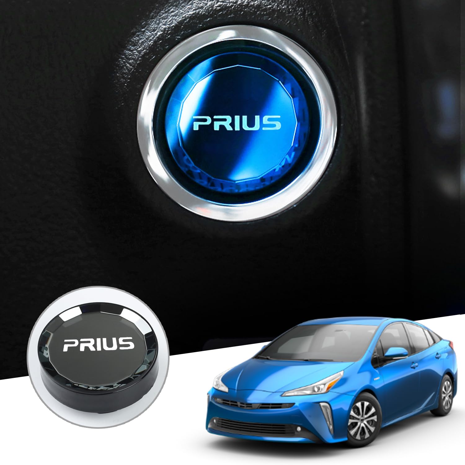

Blazeray Накладка на кнопку запуска двигателя Crystal для Toyota Prius 50 серии 60 серии с кнопочным запуском, PRIUS 50 series