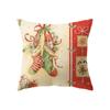 Cute Santa Claus Christmas Decoration Printed Pattern Cushion Cover Home Living Room Sofa Decorative Pillow Pillow Cover