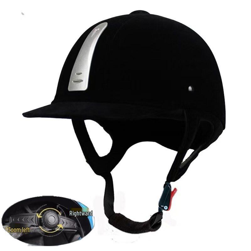 Velvet Equestrian Helmet for All Seasons – Unisex Horse Riding Protective Hat