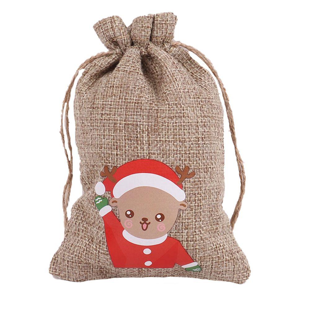 Party Wedding Drawstring Pouch Christmas Ornament Candy Bags Christmas Decorations Storage Bags