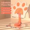 Mobile Phone Holder Foldable Cat Paw Stand Adjustable Multi-Angle Rotation Acrylic Phone And Tablet Holder for Desk Office Travel
