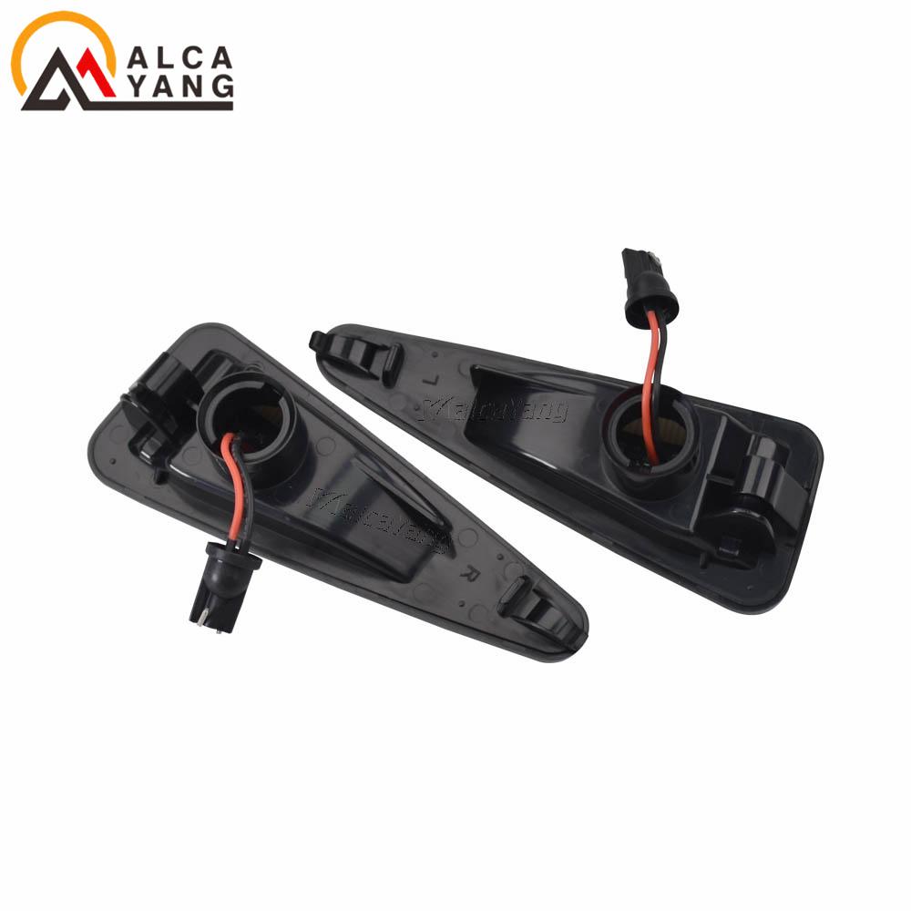 2PCS Dynamic LED Side Marker Light Turn Signal Blinker Lamp for Dacia Logan Sandero I Renault Stepway Thalia 2008-2011