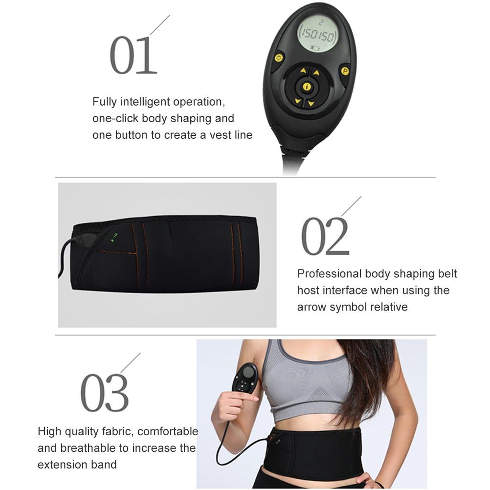 EMS Abdominal Training Belt Abdominal Muscle Belt USB Muscle Training Device
