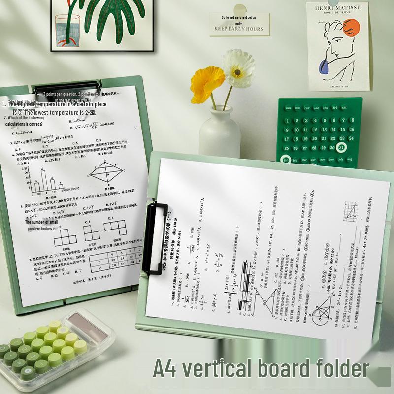 A4 Stand-Up Multifunction Clipboard & Document Storage Folder