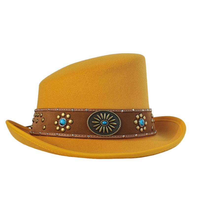 Schräges Oberteil Fedora Unisex Gentleman Cosplay Derby Bowlerhut Britische Form Hut Herbst Winter Magischer Hut Federzubehör