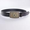 Western Denim Style Personalized Wear Belt Retro Design Neutral Style Men'S And Women'S Embossed Belt