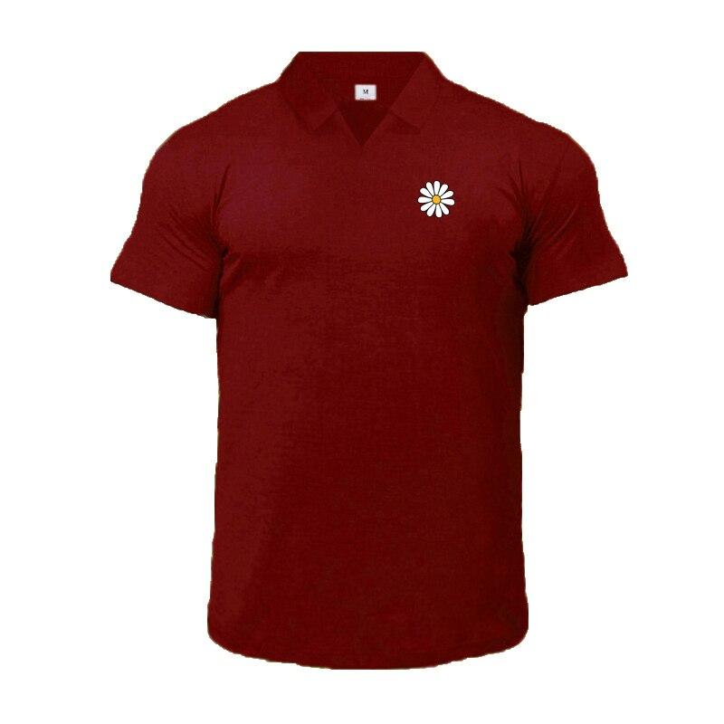 Do The Work  Muscleguys Summer Fashion Comfortable Gym Sports Casual Printed Cotton Turn-Down Collar Slim Fit Polo Shirt for Men