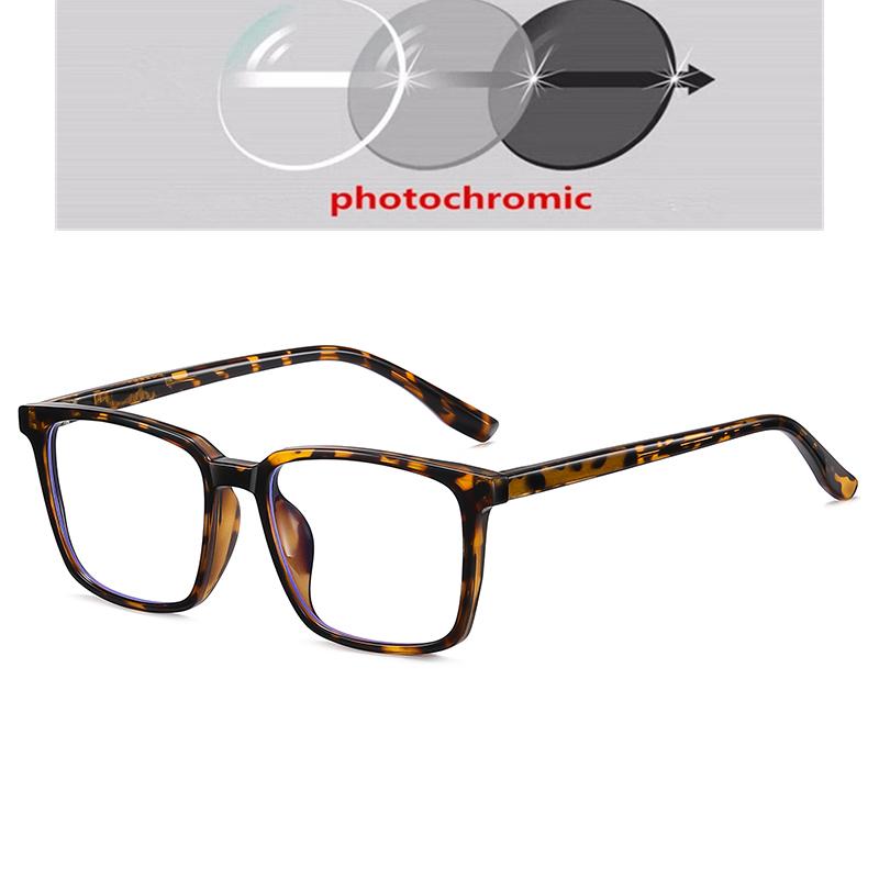 Transparent Tea Frame 1.56 Aspherical Lens Anti-Blue Light Single Vision Prescription Eyeglasses Women Men 0 -0.5 -0.75 To -6.0