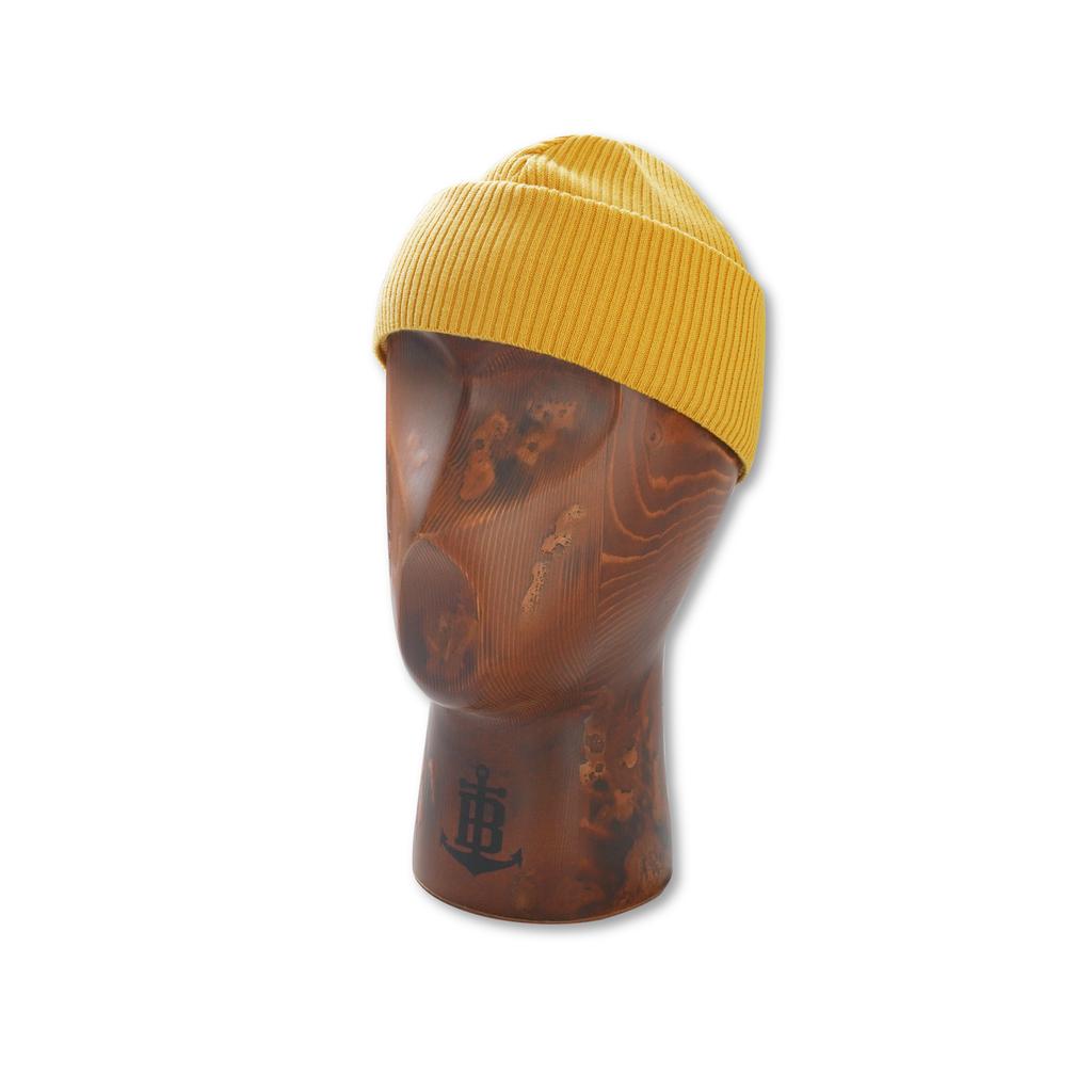 Bancheu Hdr Cotton Double Roll Watch Cap - Yellow