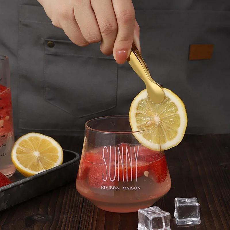 304 Stainless Steel Clip Ice Tong Bread Food BBQ Clip Barbecue Clip Cube Sugar Ice Tongs Tool Bar Kitchen Utensils