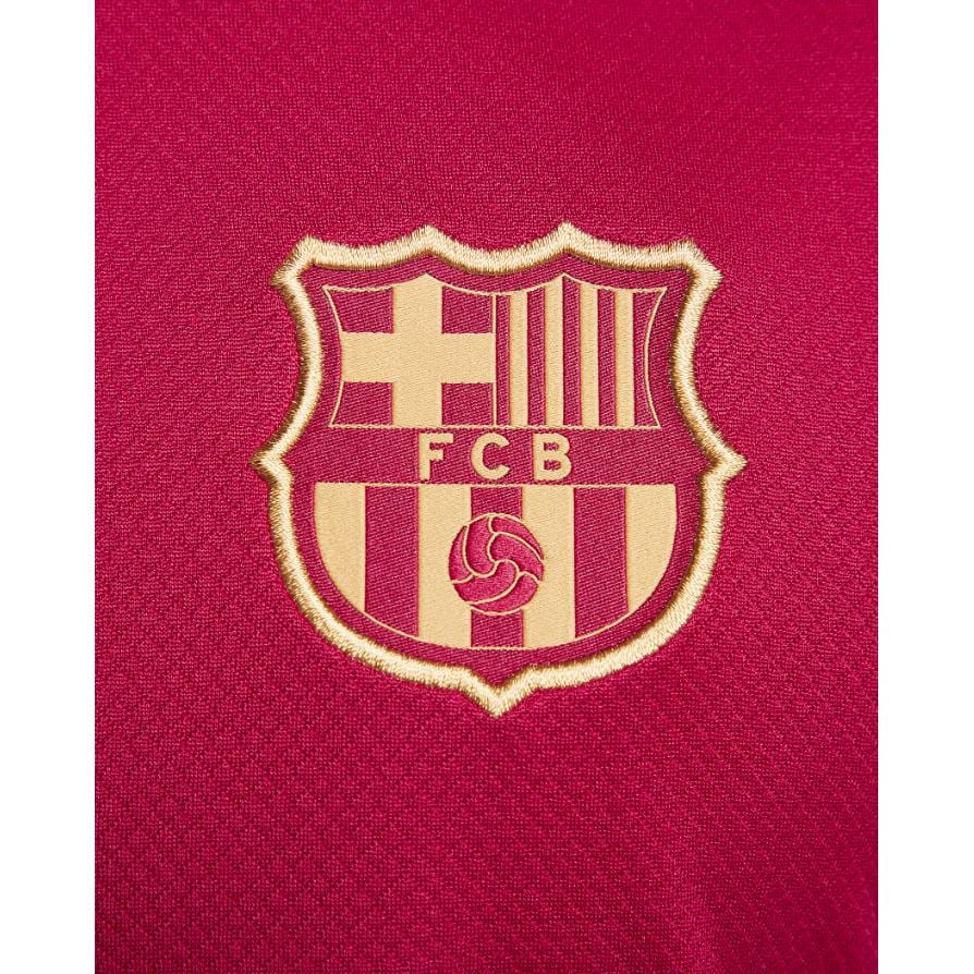 Nike Dri Fit Barcelona Club, Barca Soccer Ball Training Sports Collection T Shirt Men's Red FJ5439-621