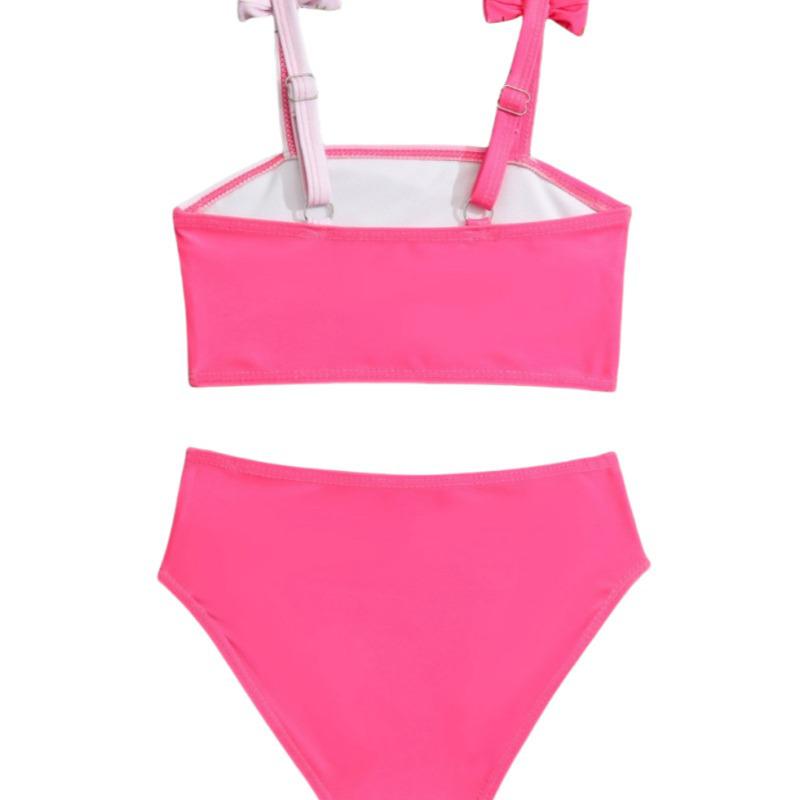 2024 Cute Two-Piece Girls' Bikini Swimsuit for Small and Medium Children