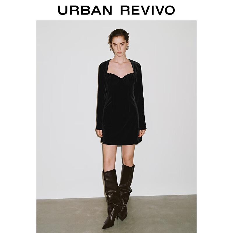 

UR Элегантное мини-платье из бархата M