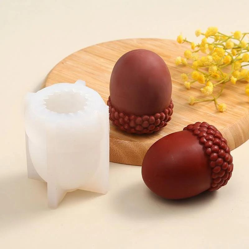 Handmade Molds 3D Pine Cone Silicone Candle Mold DIY Handmade Plaster Resin Pine Cake Chocolate Baking Molds Creative Gifts