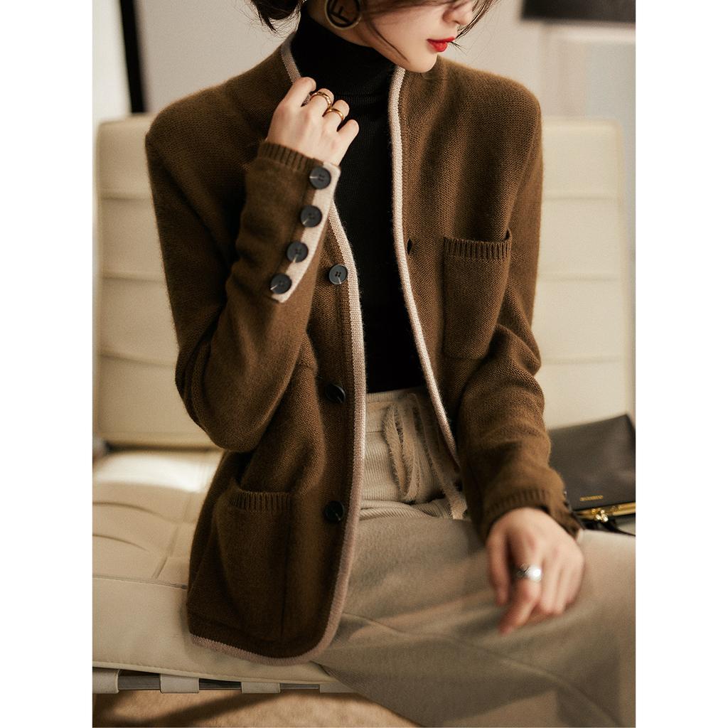 Spring and Autumn and Winter Tops, Single Sweater, Knitted Sweater, Women's Clothing