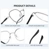 Unisex High Definition Multifocal Reading Glasses Transparent Round Frame Far-sighted Eyeglasses Women Men's Fashion Diopters