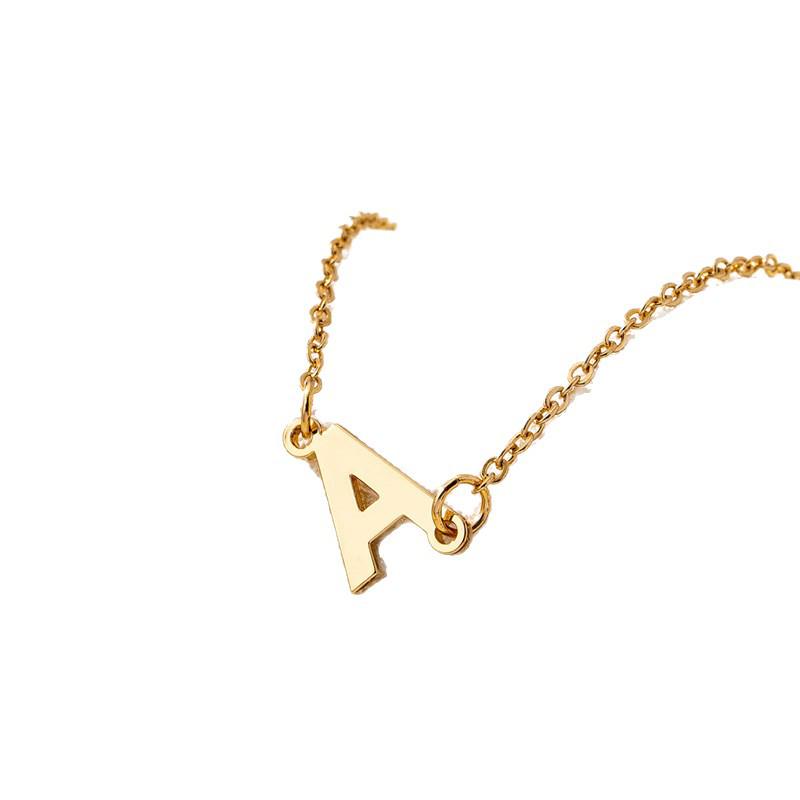 Fashionable A-Z Pendant Necklace: Elegant, Versatile Design for Women