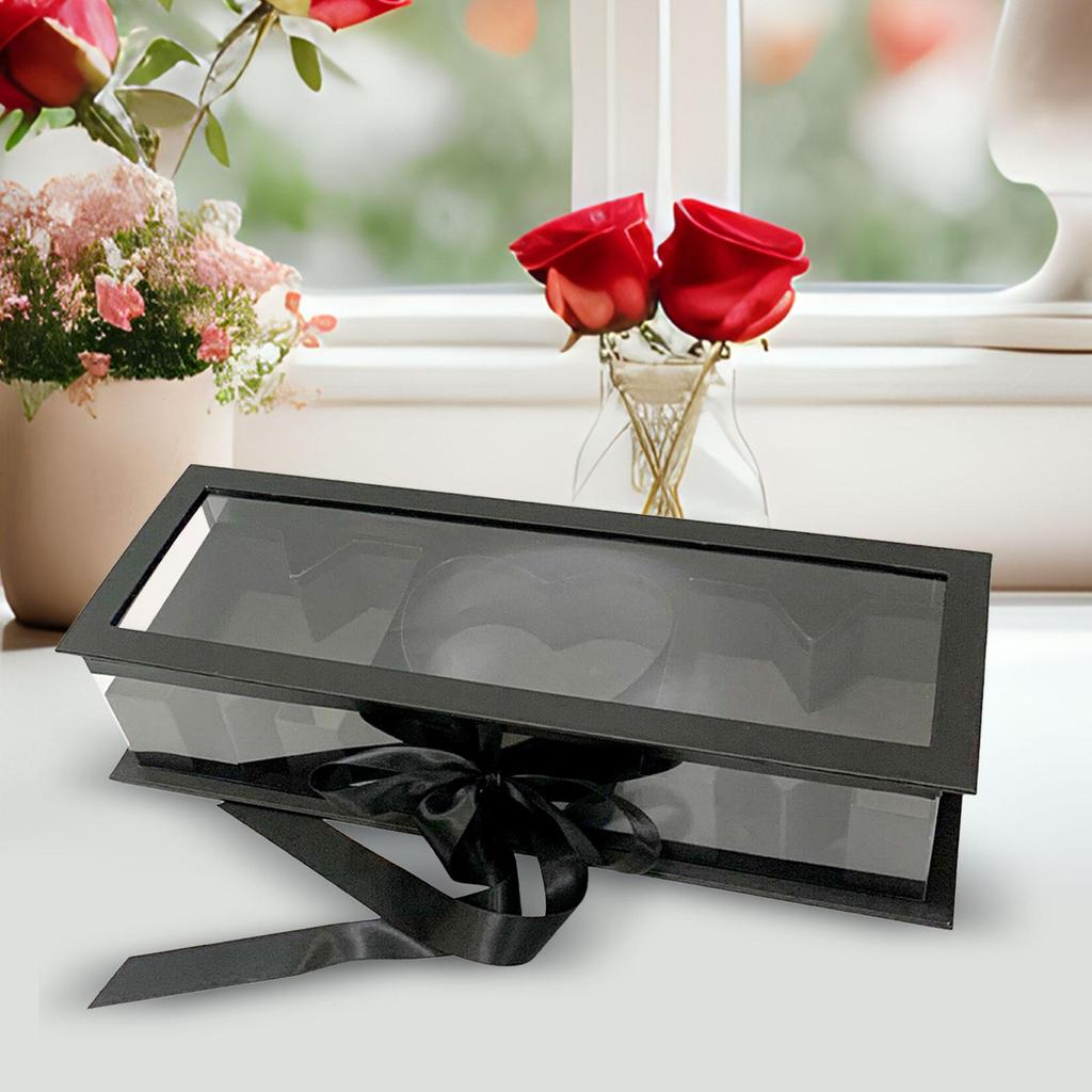 Mama Leere Blumenbox Muttertag Premium Elegant Ewige Seifenverpackungsbox für Partys Feiern Valentinstag DIY Dekorationen