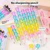 2/3Pcs Cute Cartoon Building Blocks Pencils No Need To Sharpen Stacking Pencils For Children Student Writing Drawing Stationery