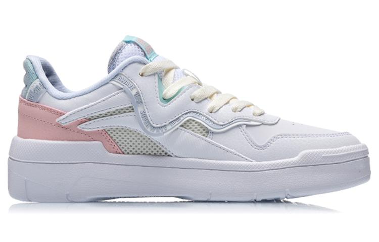 Li Ning Wave SPWV Lite Slip Resistant Abrasion Resistant Low top Skateboard Shoes Women's Salt Powder AGCR048-3