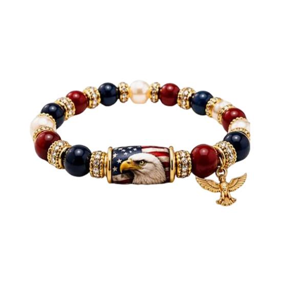 Bracciale Uccelli Benedizione con Scatola Regalo Premium, Bracciale con Perline Rosa Multicolore Design Elastico, Braccialetti Benedizione Ape Colibrì per Donne