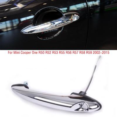 LHD Dış Ön Kapı Kolu Dış Kapı Kolu Krom BMW Mini Cooper One R50 R52 R53 R55 R56 R57 R58 R59