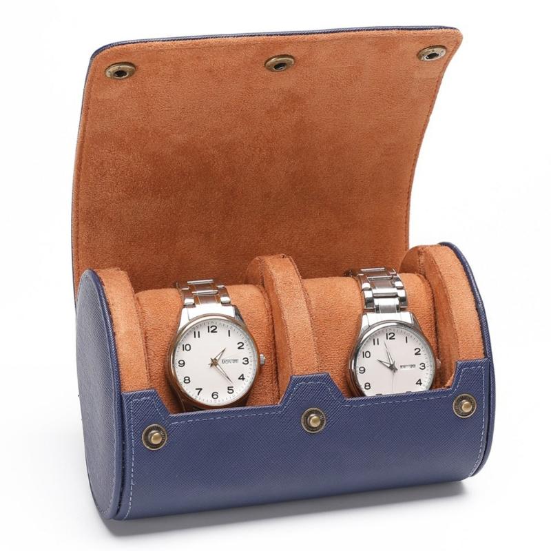 Watch Container Leather Watches Protective Box Stylish Wristwatch Display Case Holder Elegant Jewelry Container