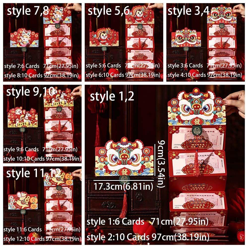 2026 Horse Year Folding Red Envelope Traditional Lucky Money Pocket  Birthday Celebration