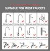 Universal Sink Tap for Water Splash Filter Faucet 720° Rotate Water Outlet Faucet Extender Bubbler Sprayer Bathroom Accessoriess