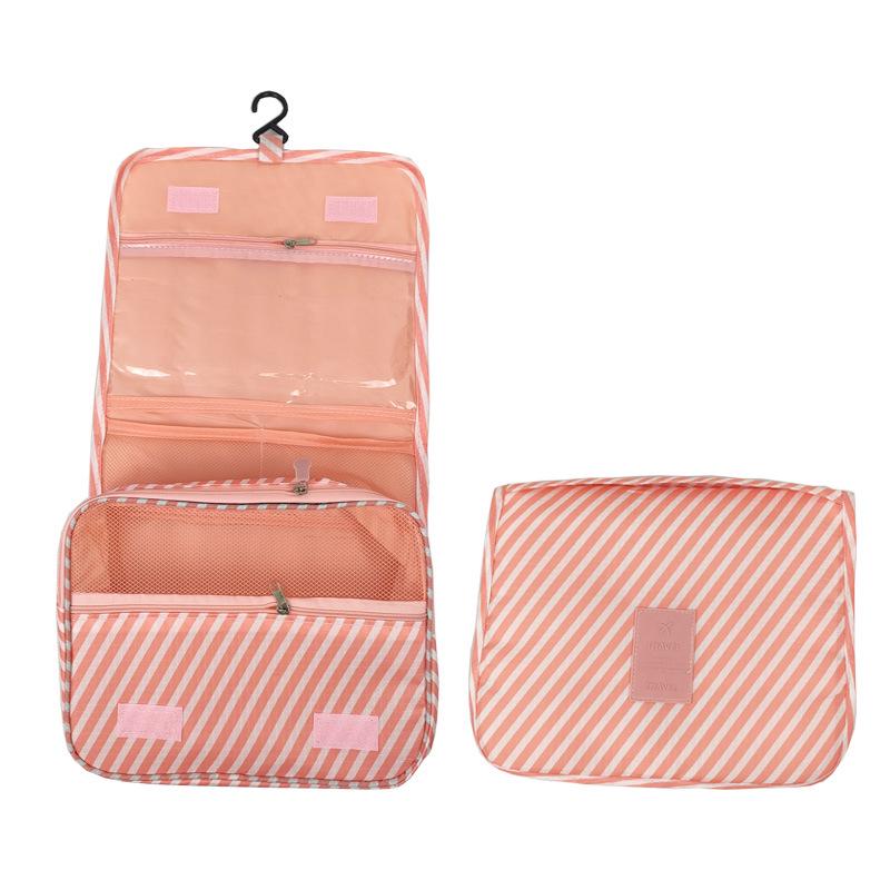 Foldable Women's Travel Wash Bag with Hanging Hook