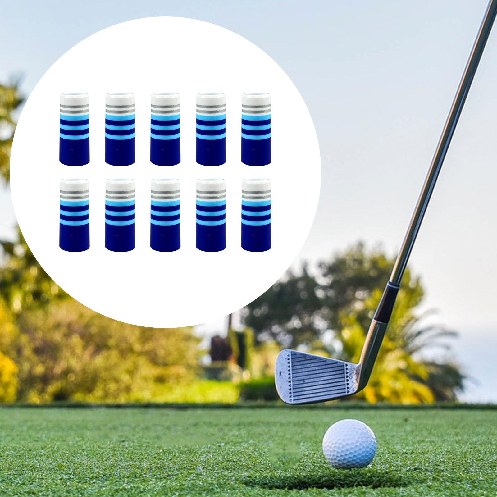 10Pcs Golfing Iron Ferrules Fit 0.35inch Parallel Shaft Golf Sleeve Ferrule Cover Taper Tip Adapter Repair Golf Club Ferrules
