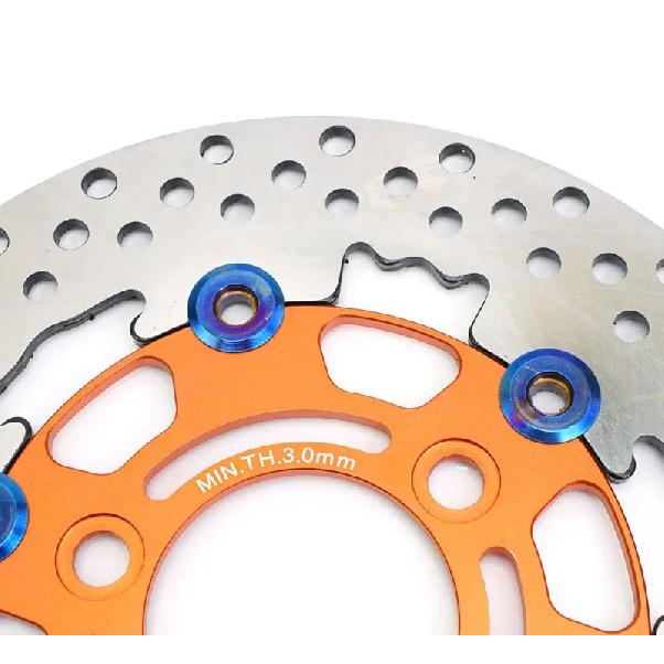 220mm RPM Motorcycle Brake Disc  Floating Disk Rotor Brake Caliper Universal 3 Hole Front Rear Wheel  For Yamaha Scooters Niu