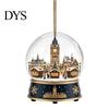 Holiday Party Supplies Christmas Crystal Ball Style Pendant with Hanging Rope, 2D Flat Acrylic Unique Keepsakes Ornament for Tree Decoration