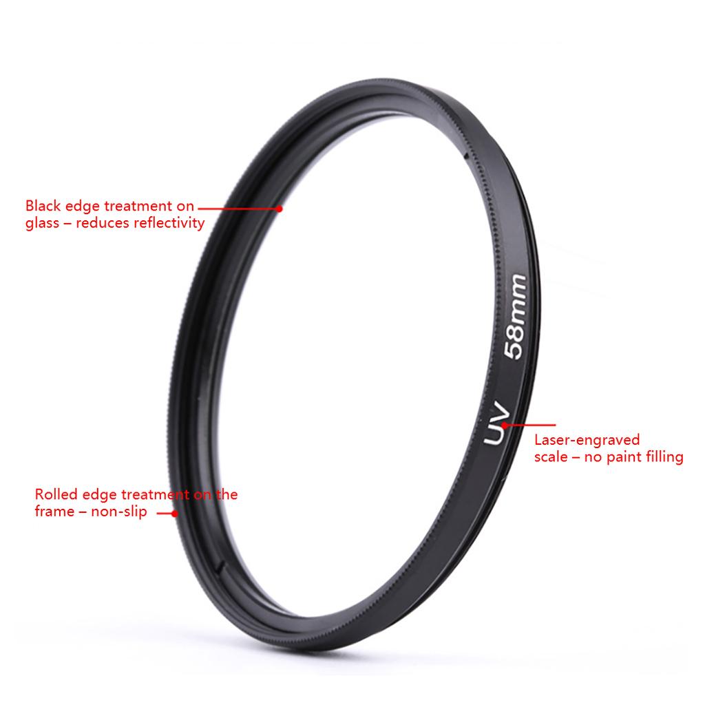 Universal Camera Lens Filter for Canon Nikon Sony DSLR Camera Lens Protection Dust-Proof Optical Glass UV Filters 67mm/58mm/52mm