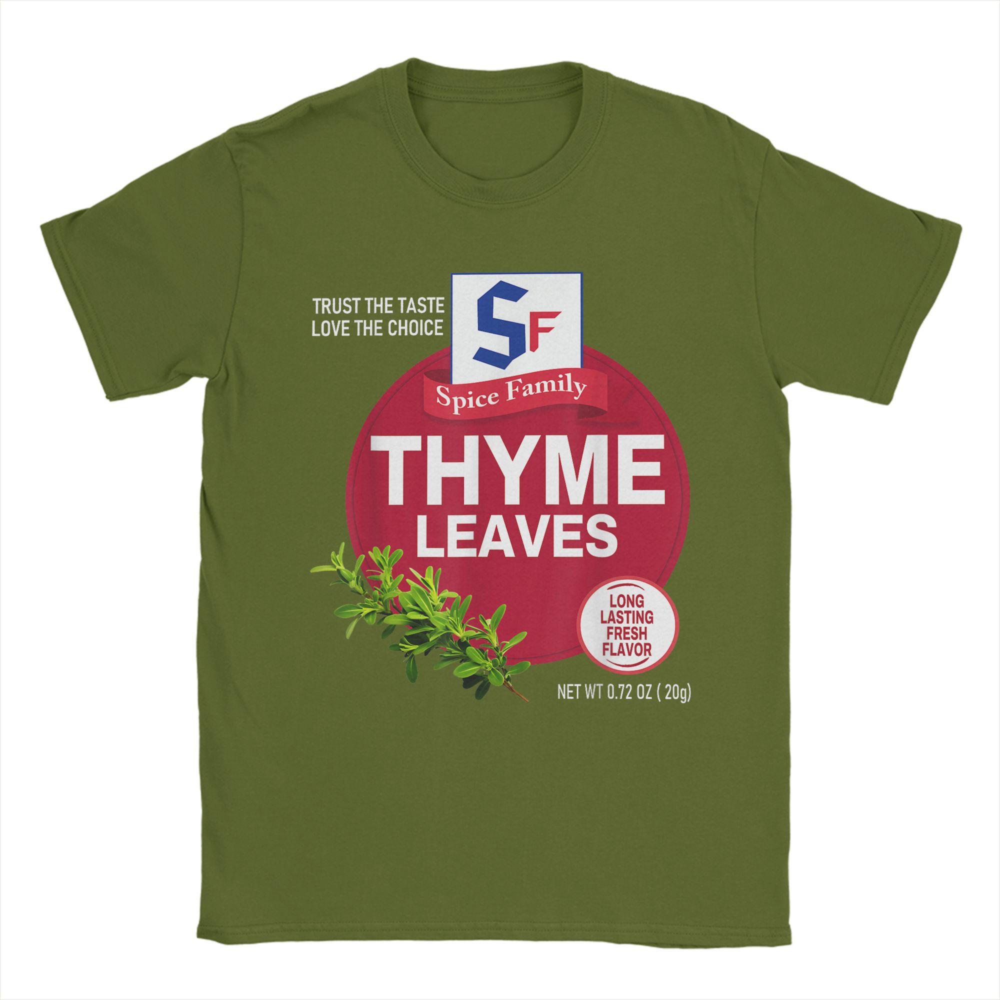 

Thyme Leaves Halloween Spice Costume Group Matching T-Shirt For Mens Beach Y2K Funny T-Shirts Harajuku Tee Shirt Clothes 4XL