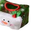 Holiday Office Table Accessory Christmas Tissue Box Cover, Santa Face Napkin Dispenser Sleeve, Non-Woven Fabric Soft Holder for Home Party,