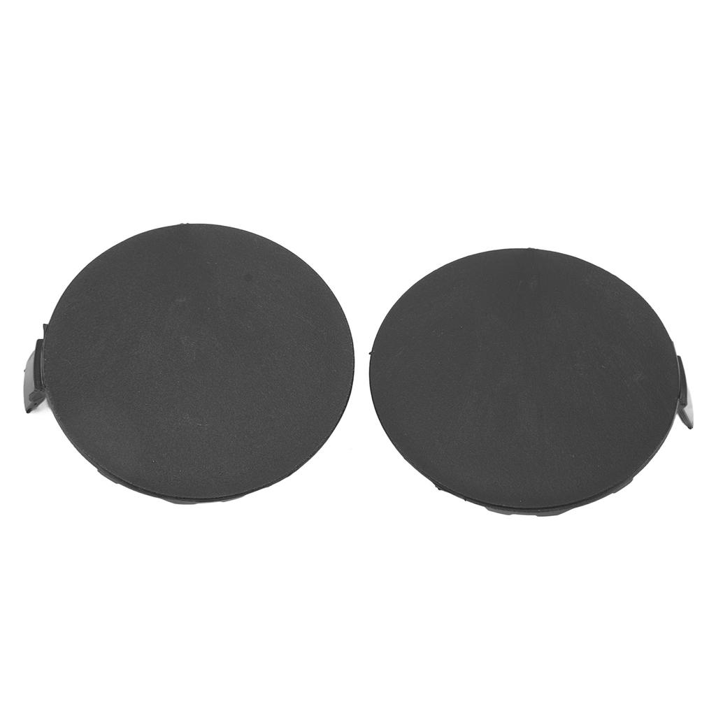 1 Pair Front Bumper Tow Hook Cover Cap 53285 0R060 Left Right Black Fit For RAV4 2013 to 2015