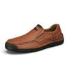 Genuine Leather Men Handmade Casual Shoes Luxury Brand Men Loafers Breathable Slip On Italian Driving Shoe Chaussure Homme