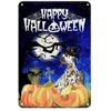 Vintage Happy Halloween Metal Tin Sign  Wall Decoration for Man Cave Home Cafe Garden Club Bar  Rustic Iron Art Poster  Perfe