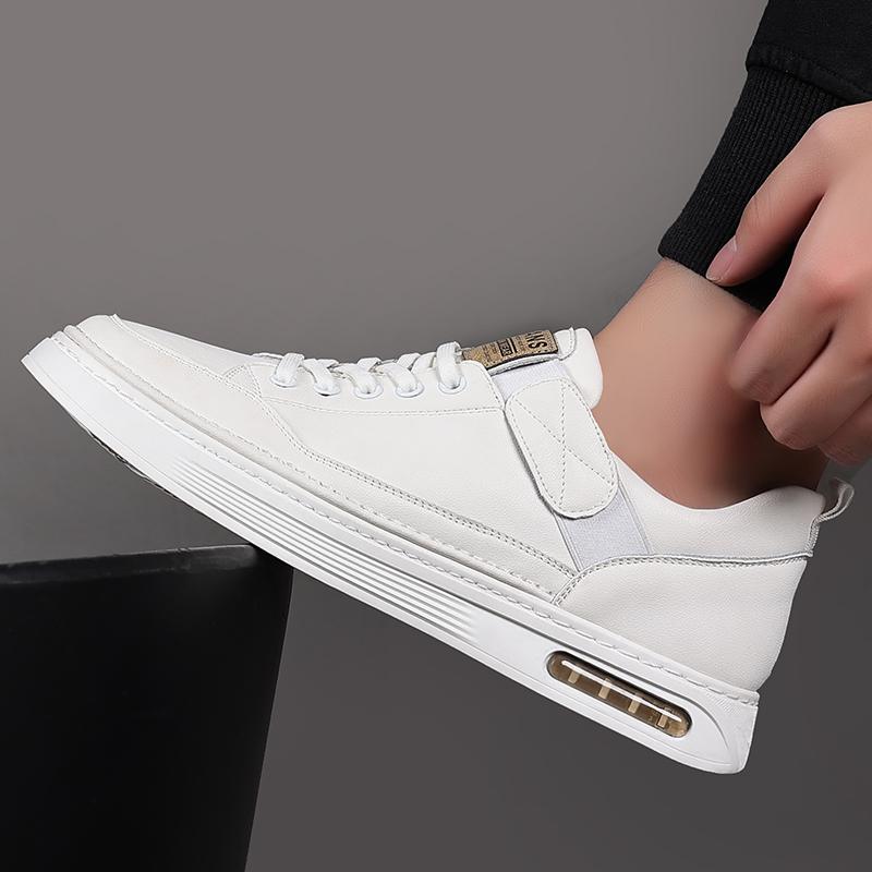 Uformelle herresko snøring Mote Komfortable sko Herre Joggesko Designer ekte skinn Herre Flats Herre Chaussures