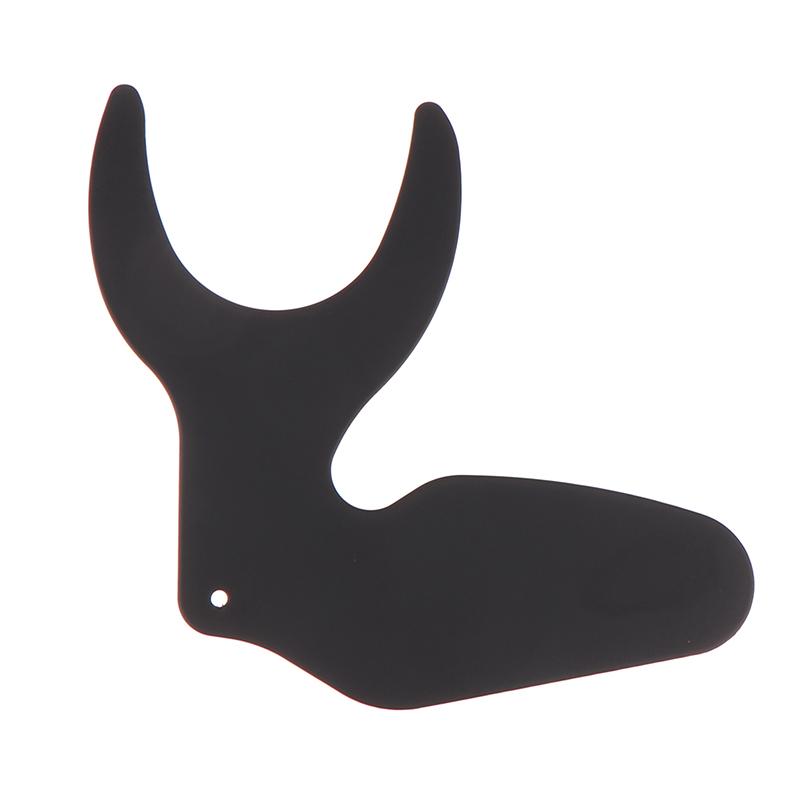 6Pcs Dental Orthodontic Black Background Po Image Contrast Board Metal Oral Cheek Plate With Scale Mark Autoclavable Tools