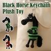 1Pc Plush Toy Horse Keychain Lucky Cool Horse Plush Toy New Year Of Cute Horse Mascot Bag Pendant Decoration For Women