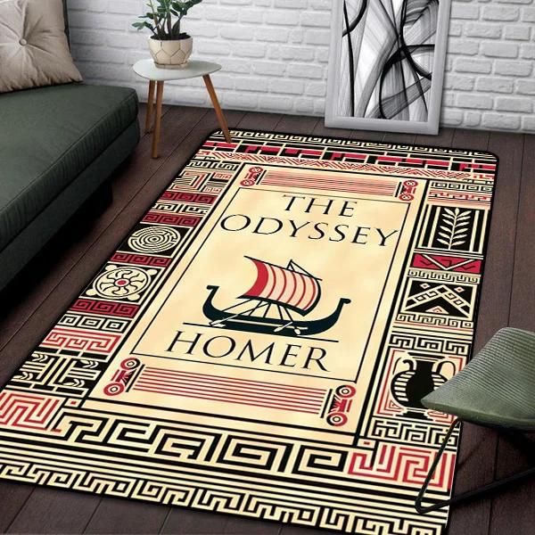 Ancient Greek Homeric Mythology THE ODYSSEY Printed Carpet for Living Room Sofa Bedroom Bedside Mat Bathroom Decoration
