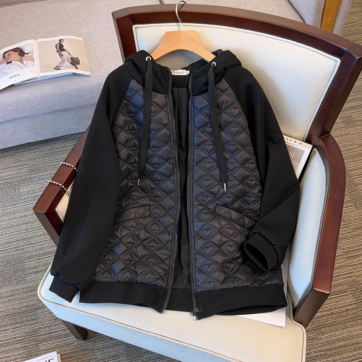 

Зимняя мода большого размера, утолщенная, свободная куртка с хлопковой подкладкой, повседневная куртка с хлопковой подкладкой XXXXXL чёрный