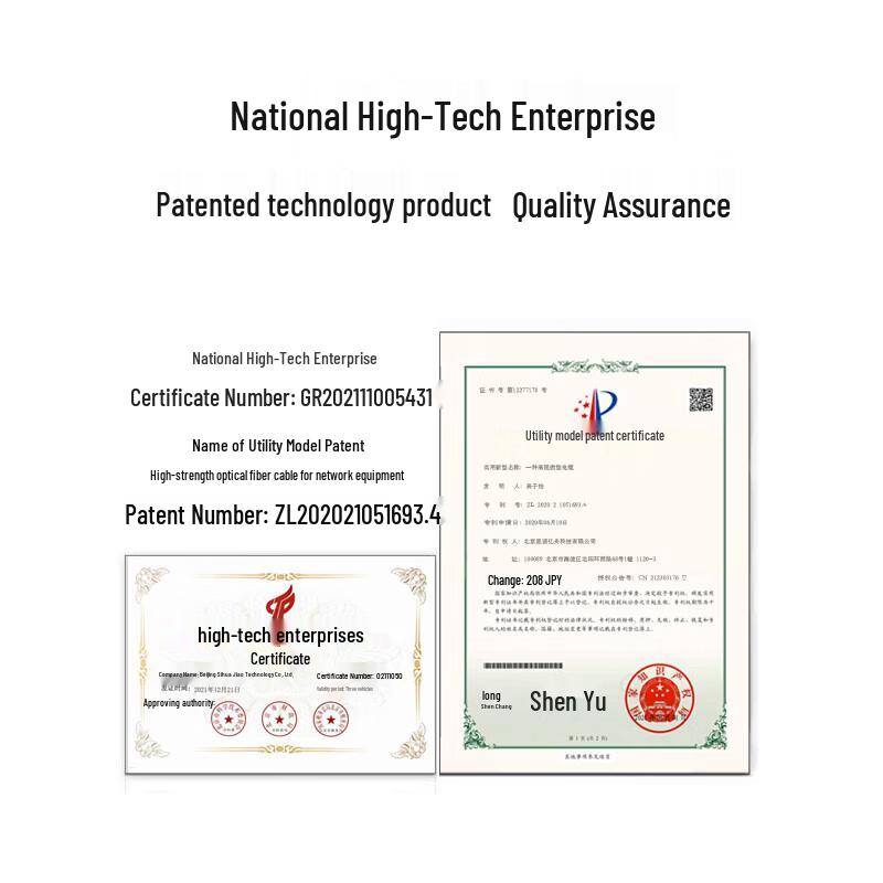 SNIT GJPFJH-6B1 Indoor Single-Mode 10 Gigabit 4-Core Fiber Optic Cable