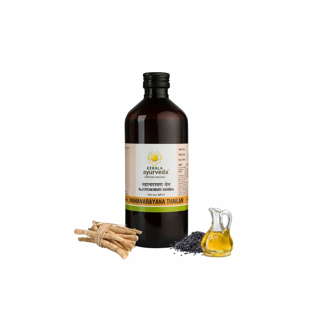 Kerala Ayurveda Mahanarayana Thailam Body Massage Oil For Joint Mobility & Muscle Relaxation 450 ml