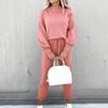 2022 Women's High Neck Sweater and Trousers Two-Piece Suit - Autumn/Winter Fashion